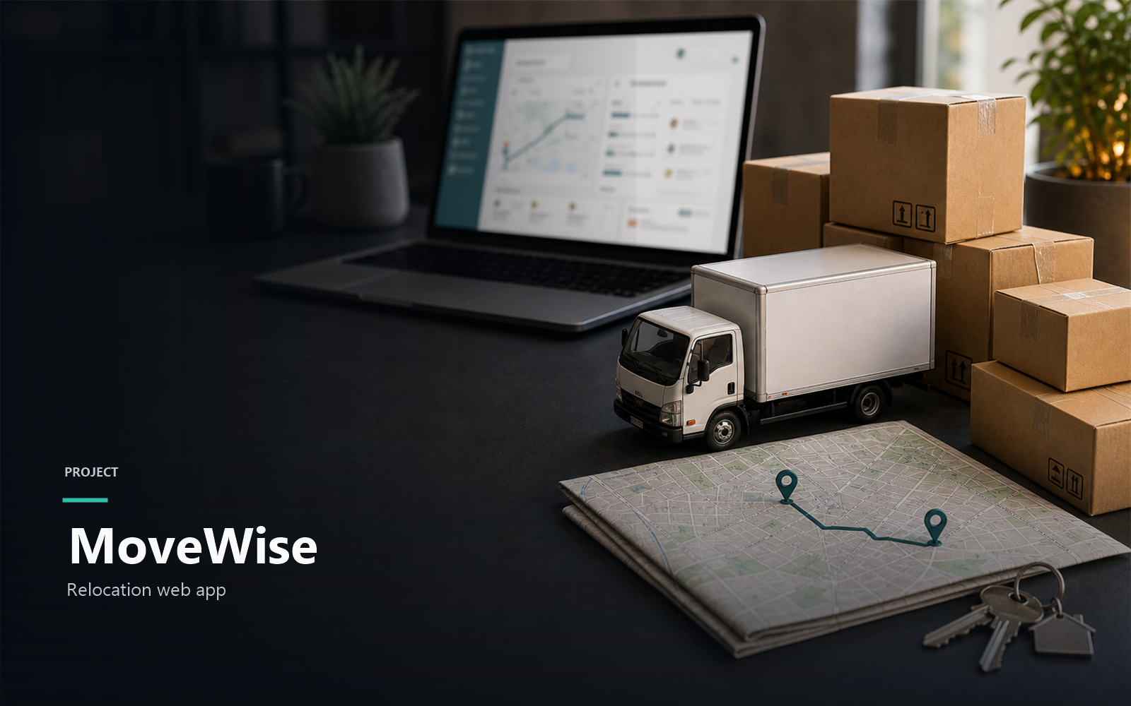 MoveWise application landing page